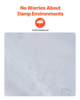 VEVOR Camping Blanket 2 m x 1.5 m Wearable Warm Stadium Blanket Light Grey. - Side View