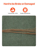 VEVOR Wool Camping Blanket 1.62 m x 2.23 m for Camping Hiking Travel Texture
