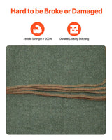 VEVOR Wool Camping Blanket 1.62 m x 2.23 m for Camping Hiking Travel Texture - Top-Down View