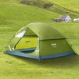 VEVOR Camping Tent, 7 x 7 x 4 ft Fit for 6 Person, Waterproof Lightweight Backpacking Tent, Easy Setup, with Door and Window, for Outdoor Family Camping, Hiking, Hunting, Mountaineering Travel - Low Angle
