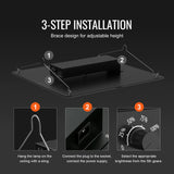 VEVOR LED Grow Light, 400W Full Spectrum Dimmable, High Yield Samsung 2B1B Diodes Growing Lamp for Indoor Plants Seedling Veg and Bloom Greenhouse Growing, Daisy Chain Driver for 4x4/5x5 ft Grow Tent - 45-Degree Angle