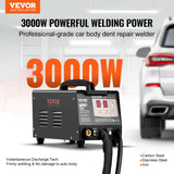 VEVOR Spot Welder Dent Puller 3KW Stud Welder Dent Repair Kit with 2 Welding Gun - Front View