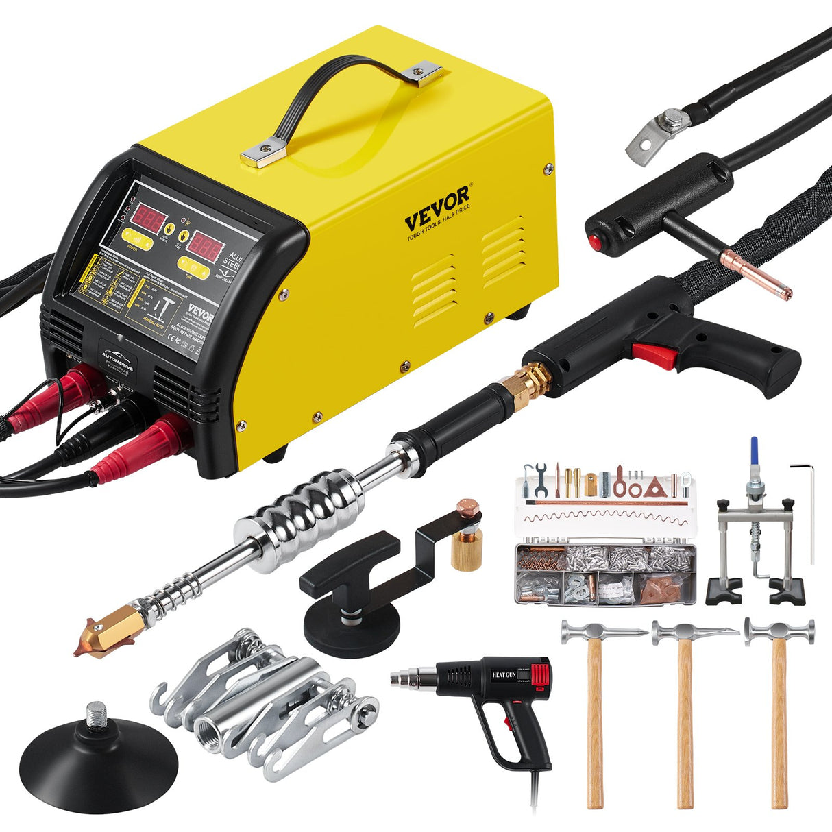 VEVOR Dual Pro Stud Welder Professional 5KW Welder for Steel & Aluminum Panels