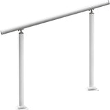 VEVOR Handrail Outdoor Stairs, 3ft, 34 Inch Outdoor Handrail, Outdoor Stair Railing Adjustable from 0 to 60 Degrees Handrail for Stairs Outdoor White Aluminum Stair Railing for Garden, Office Area - Extra Image
