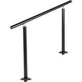 VEVOR Handrail Outdoor Stairs, 3ft, 34 Inch Outdoor Handrail, Outdoor Stair Railing Adjustable from 0 to 60 Degrees Handrail for Stairs Outdoor Black Aluminum Stair Railing for Garden, Office Area - Extra Image