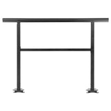 VEVOR Handrail Outdoor Stairs 47.6 X 35.2 Inch Outdoor Handrail Outdoor Stair Railing Adjustable from 0 to 30 Degrees Handrail for Stairs Outdoor Aluminum Black Stair Railing Fit 3-4 Steps - Extra Image