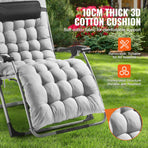 Zero Gravity Chair, 33 inch Zero Gravity Recliner Lounge Chair for Indoor and Outdoor, Adjustable Anti, image 4