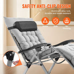 Zero Gravity Chair, 33 inch Zero Gravity Recliner Lounge Chair for Indoor and Outdoor, Adjustable Anti, image 5