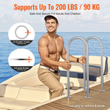 Pool Handrail,36 x 13 inch Pool Railing, Aluminum with Base Plate for Indoor/Outdoor Pools, Humanized Swimming Pool Safety Railing for Decks, Rust-Proof Grab Bar with Accessories for Spas Docks
