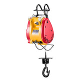 2-in-1 Electric Hoist Winch, 500 KG Capacity, 1800W Portable Power Winch, 30 m Lifting Height, 11 m/min with Wire and Wireless Remote Control, for Garage, Warehouse, Factory Lifting Towing