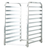 VEVOR Bun Pan Rack, 10-Tier Commercial Bakery Racks with Brake Wheels, Aluminum Racking Trolley Storage for Half & Full Sheet, Speed Rack For Kitchen Home, Bread Baking Equipment, 660x515x985 mm - Close-Up Angle