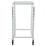VEVOR Bun Pan Rack, 10-Tier Commercial Bakery Racks with Brake Wheels, Aluminum Racking Trolley Storage for Half & Full Sheet, Speed Rack For Kitchen Home, Bread Baking Equipment, 660x515x985 mm - Low Angle