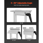 Sharpening Tool Rest Jig, Adjustable Replacement Tool Rest Sharpening Jig for 6" or 8" (152 mm or 203 mm) Bench Grinders – with Flat Miter Slide for 0–2.5 inch (0–64 mm) Wide Blades and Chisels