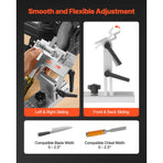 Sharpening Tool Rest Jig, Adjustable Replacement Tool Rest Sharpening Jig for 6" or 8" (152 mm or 203 mm) Bench Grinders – with Flat Miter Slide for 0–2.5 inch (0–64 mm) Wide Blades and Chisels