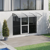 VEVOR Window Door Awning Canopy, 965 x 2975mm Door Canopy Exterior, UF50+ PC Sunshade Sheet Awnings, Outdoor Patio Awning Sun Shade, Transparent,