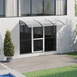 VEVOR Window Door Awning Canopy, 965 x 2975mm Door Canopy Exterior, UF50+ PC Sunshade Sheet Awnings, Outdoor Patio Awning Sun Shade, Transparent, Waterproof, for Sun Shutter, UV, Rain, Snow Protection - Close-Up Angle