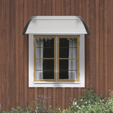 VEVOR Window Door Awning Canopy 40" x 40", UPF 50+ Polycarbonate Entry Door Outdoor Window Awning Exterior, Front Door Overhang Awning for Sun Shutter