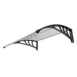 VEVOR Window Door Awning Canopy 40" x 40", UPF 50+ Polycarbonate Entry Door Outdoor Window Awning Exterior, Front Door Overhang Awning for Sun Shutter