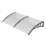 VEVOR Window Door Awning Canopy 965 x 1987 mm, UPF 50+ Polycarbonate Entry Door Outdoor Window Awning Exterior, Front Door Overhang Awning for Sun