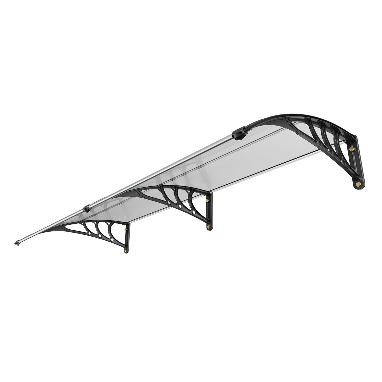 VEVOR Window Door Awning Canopy 965 x 1987 mm, UPF 50+ Polycarbonate Entry Door Outdoor Window Awning Exterior, Front Door Overhang Awning for Sun Shutter, UV, Rain, Snow Protection, Hollow Sheet