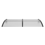 VEVOR Window Door Awning Canopy 965 x 1987 mm, UPF 50+ Polycarbonate Entry Door Outdoor Window Awning Exterior, Front Door Overhang Awning for Sun