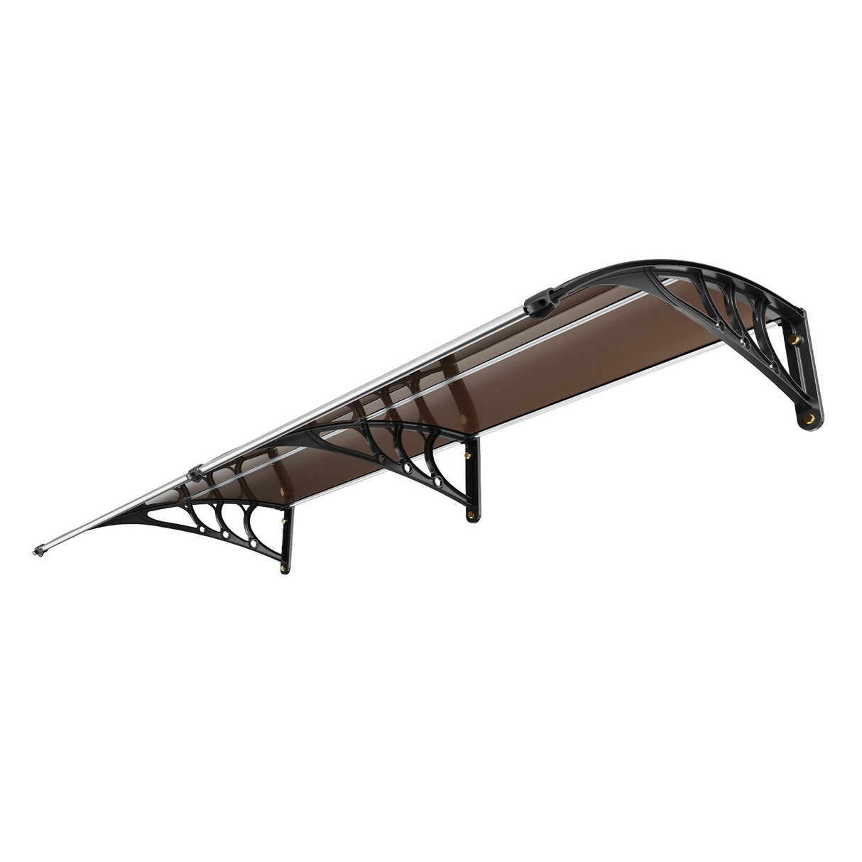 VEVOR Window Door Awning Canopy 965 x 1987 mm, UPF 50+ Polycarbonate Entry Door Outdoor Window Awning Exterior, Front Door Overhang Awning for Sun