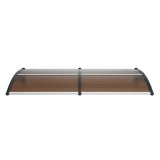 VEVOR Window Door Awning Canopy 965 x 1987 mm, UPF 50+ Polycarbonate Entry Door Outdoor Window Awning Exterior, Front Door Overhang Awning for Sun