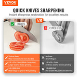 VEVOR Knife Sharpener Kit, Rotation Flip Fixed Angle Knife Sharpening System with 12 Whetstones 120-10000 Grit, Professional Kitchen Chef Knife Sharpening Kit for All Knives and Scissors - Front View