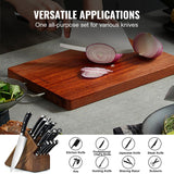 VEVOR Knife Sharpener Kit, Rotation Flip Fixed Angle Knife Sharpening System with 12 Whetstones 120-10000 Grit, Professional Kitchen Chef Knife Sharpening Kit for All Knives and Scissors - Rear View