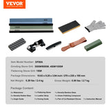 VEVOR Whetstone Knife Sharpening Kit, 2 Dual-Sided Grit Whetstones 400/1000 3000/8000, 10PCS Knife Sharpener Kit with 3 Non-Slip Bases, Angle & Honing