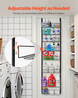 VEVOR 8-Tier Over the Door Pantry Organizer Hanging Storage Rack Adjustable - Side View