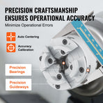 KP2-3/4 Lathe Chuck, 4-Jaw 70 mm Diameter, Metal Lathe Chuck Turning Machine Accessories, Self-centering Tool, for Lathe, Precision Machining, Grinding Machines, Milling Machines