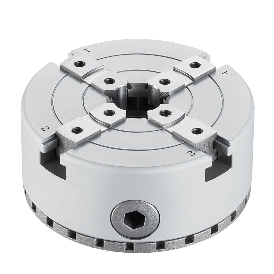 KP2-3/4 Lathe Chuck, 4-Jaw 70 mm Diameter, Metal Lathe Chuck Turning Machine Accessories, Self-centering Tool, for Lathe, Precision Machining, Grinding Machines, Milling Machines
