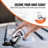 VEVOR Boat Anchor Hook Stainless Steel Knotless Anchor System with Quick Release - Top-Down View