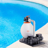 VEVOR Sand Filter Above Ground with 850W Pool Pump 18,000 L/H Flow 6-Way Valve - Close-Up Angle