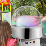 VEVOR Candy Machine Bubble Shield 20.5 Inch Clear Plastic Cotton Candy Cover for Commercial Candy Maker Machine - Close-Up Angle