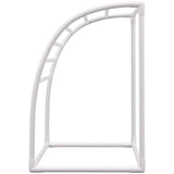 VEVOR Outdoor Towel Rack Pool Towel Rack 7 Bar Curved White Freestanding Patio - Extra Image