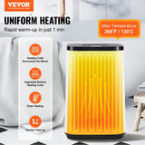 VEVOR 20L Large Towel Warmer Bucket with LED Screen U-shaped Light & Timer White - Front View