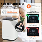 VEVOR 20L Large Towel Warmer Bucket with LED Screen U-shaped Light & Timer White - Rear View
