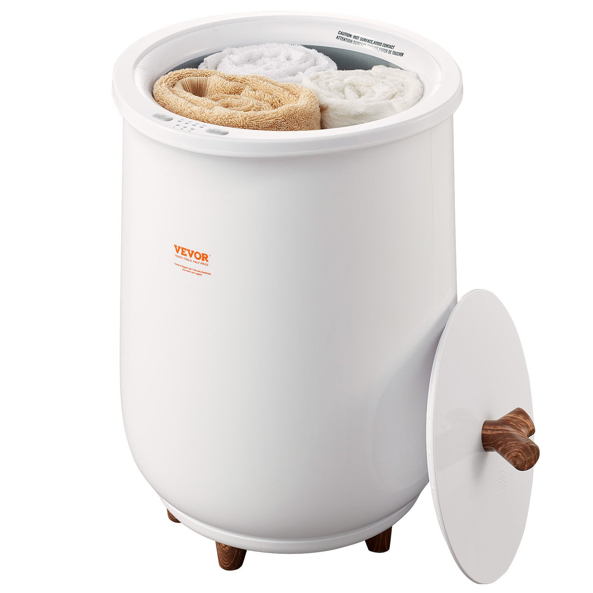 VEVOR Towel Warmer Bucket, 20L Large Towel Warmer for Bathroom, Auto Shut Off Towel Heater with 4-Level Timer Fits up to Two 40"x70" Oversized Towels,