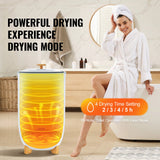 VEVOR 35L Large Towel Warmer Bucket with LED Screen Drying Fuction & Timer White - Top-Down View