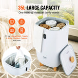 VEVOR 35L Large Towel Warmer Bucket with LED Screen Drying Fuction & Timer White - 45-Degree Angle