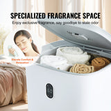 VEVOR 35L Large Towel Warmer Bucket with LED Screen Drying Fuction & Timer White - Rear View