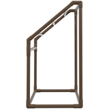 VEVOR Pool Towel Rack, 5 Bar, Brown, Freestanding Outdoor PVC Trapedozal Poolside Storage Organizer, Include 8 Towel Clips, Mesh Bag, Hook, Also Stores Floats and Paddles, for Beach, Swimming Pool - Extra Image