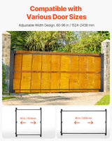 Gate Building Kit, Fits 152.4 to 243.8 cm Wide Openings, Up from 182.9 to 213.4 cm High Fence, Adjustable Gate Building Kit, Anti Sag Full Gate Frame Kit with Latch Lock, for Wooden Fence, Iron