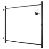Gate Building Kit, Fits 152.4 to 243.8 cm Wide Openings, Up from 182.9 to 213.4 cm High Fence, Adjustable Gate Building Kit, Anti Sag Full Gate Frame Kit with Latch Lock, for Wooden Fence, Iron