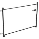 Gate Building Kit, Fits 152.4 to 243.8 cm Wide Openings, Up from 182.9 to 213.4 cm High Fence, Adjustable Gate Building Kit, Anti Sag Full Gate Frame Kit with Latch Lock, for Wooden Fence, Iron