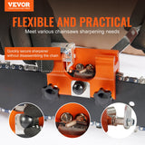 VEVOR Chainsaw Sharpener Hand Crank Chainsaw Chain Sharpener for 4-22" Chain Saw