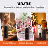 VEVOR Beer Growler Tap System, 4L Mini Keg, 304 Stainless Steel Pressurized Beer Growler, Keg Growler with Pressure Display, CO2 Regulator Faucet, Leak-Proof Ring For Draft, Homebrew, Craft Beer - Rear View