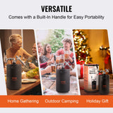 VEVOR Beer Growler Tap System, 5L Mini Keg, 304 Stainless Steel Pressurized Beer Growler, Keg Growler with Pressure Display, CO2 Regulator Faucet,